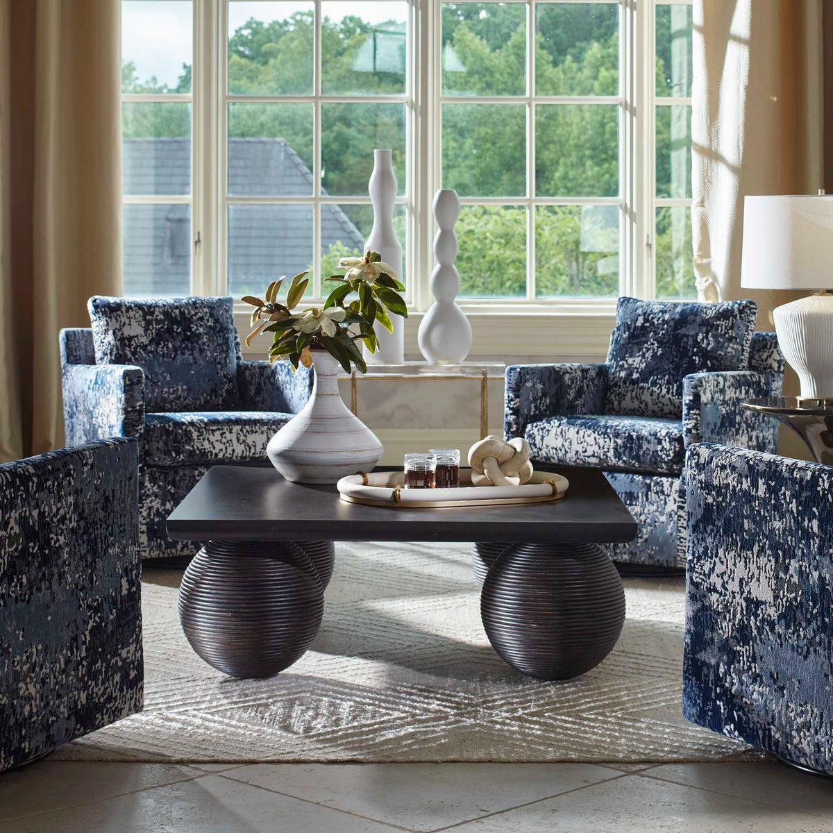 Kasson Sphere Leg Coffee Table