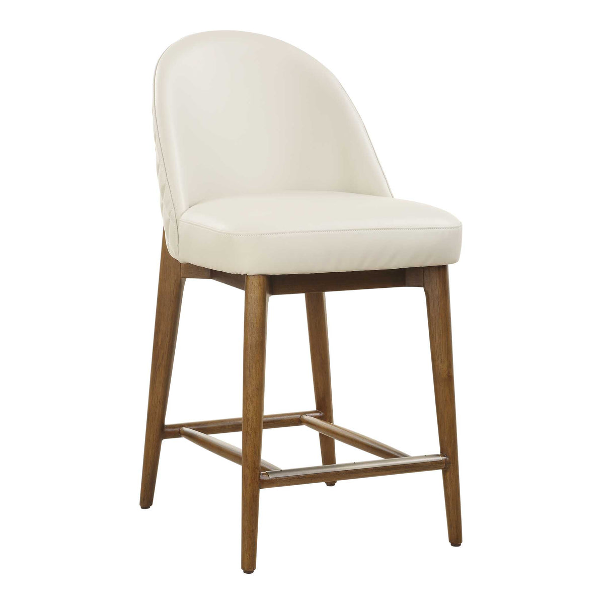 Stitches Leather Counter Stool