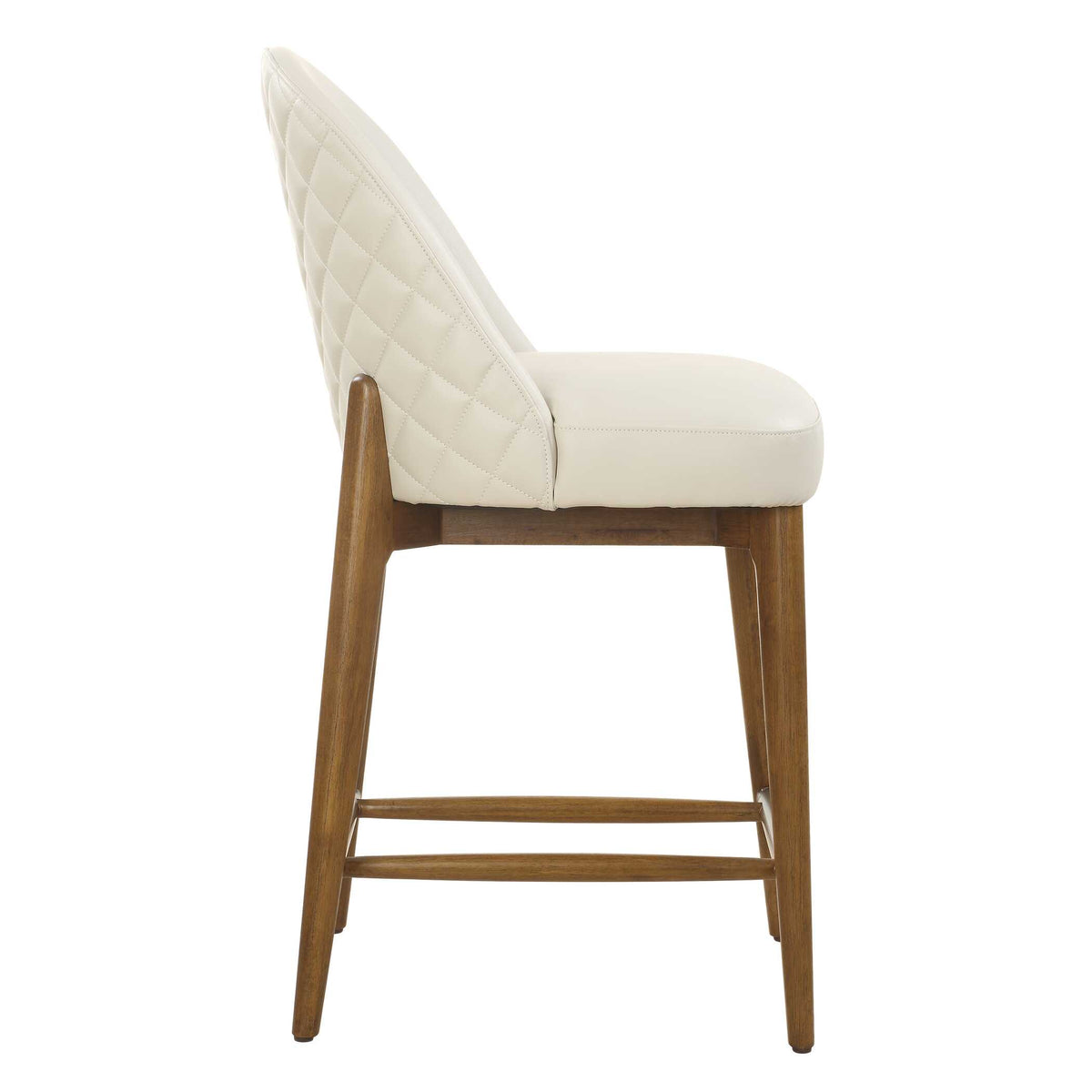 Stitches Leather Counter Stool