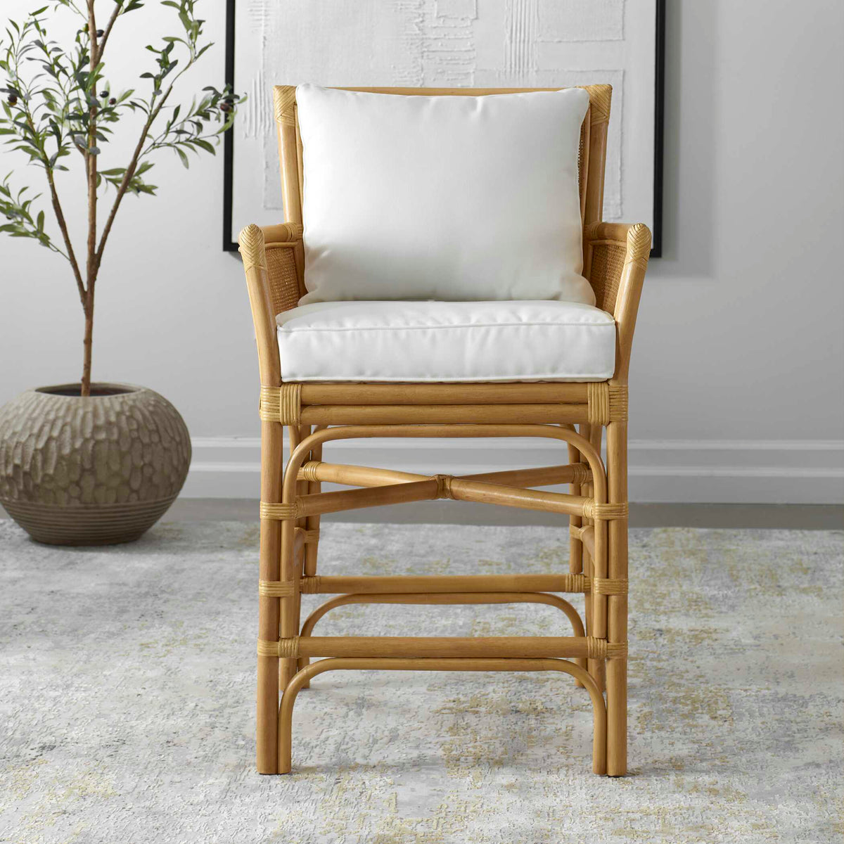 Pacific Rattan Counter Stool
