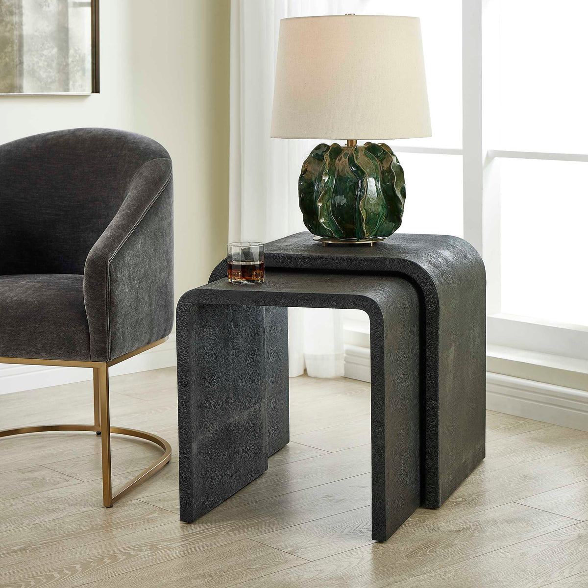 Interpose Nesting Side Table Set/2