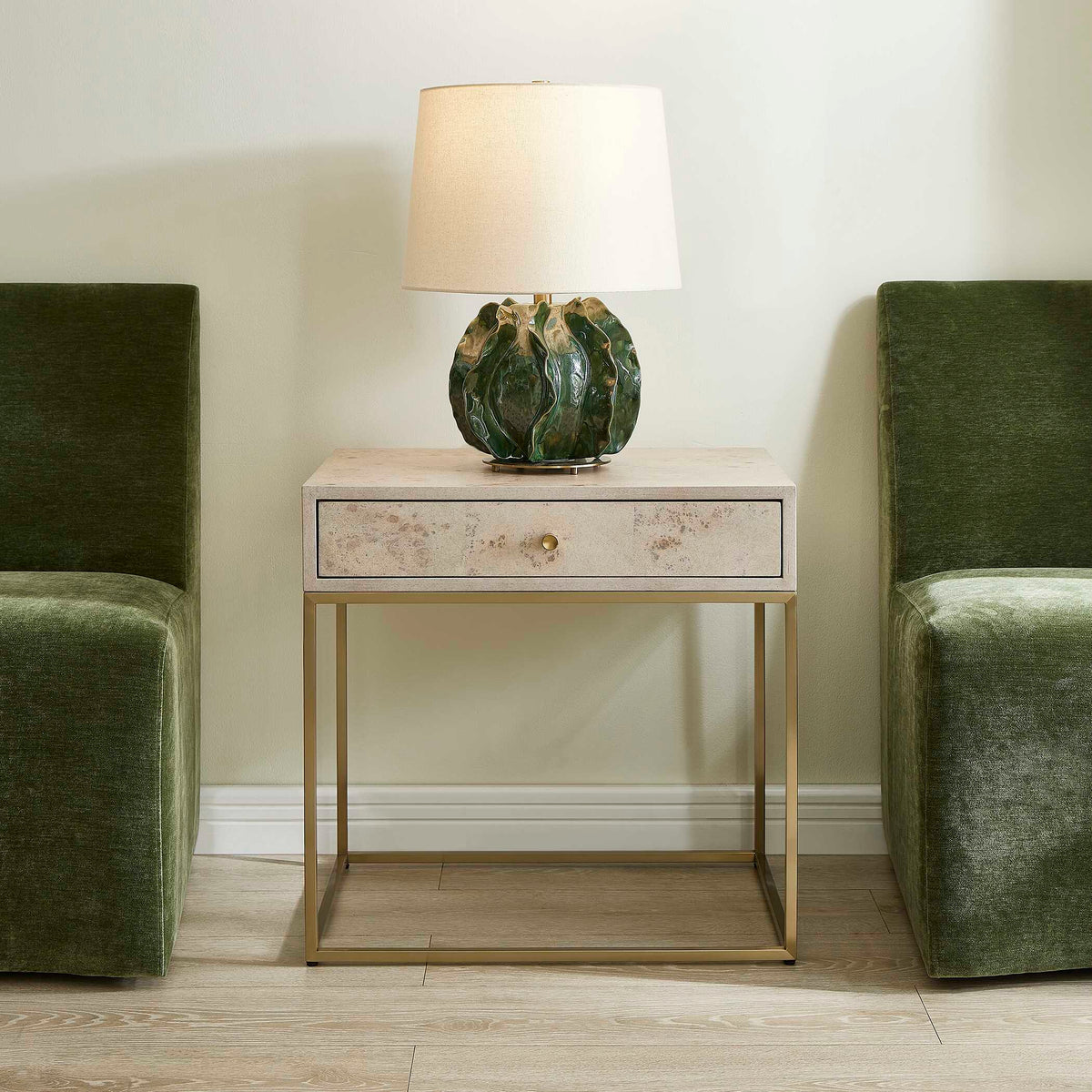 Pembrook Light Washed Side Table