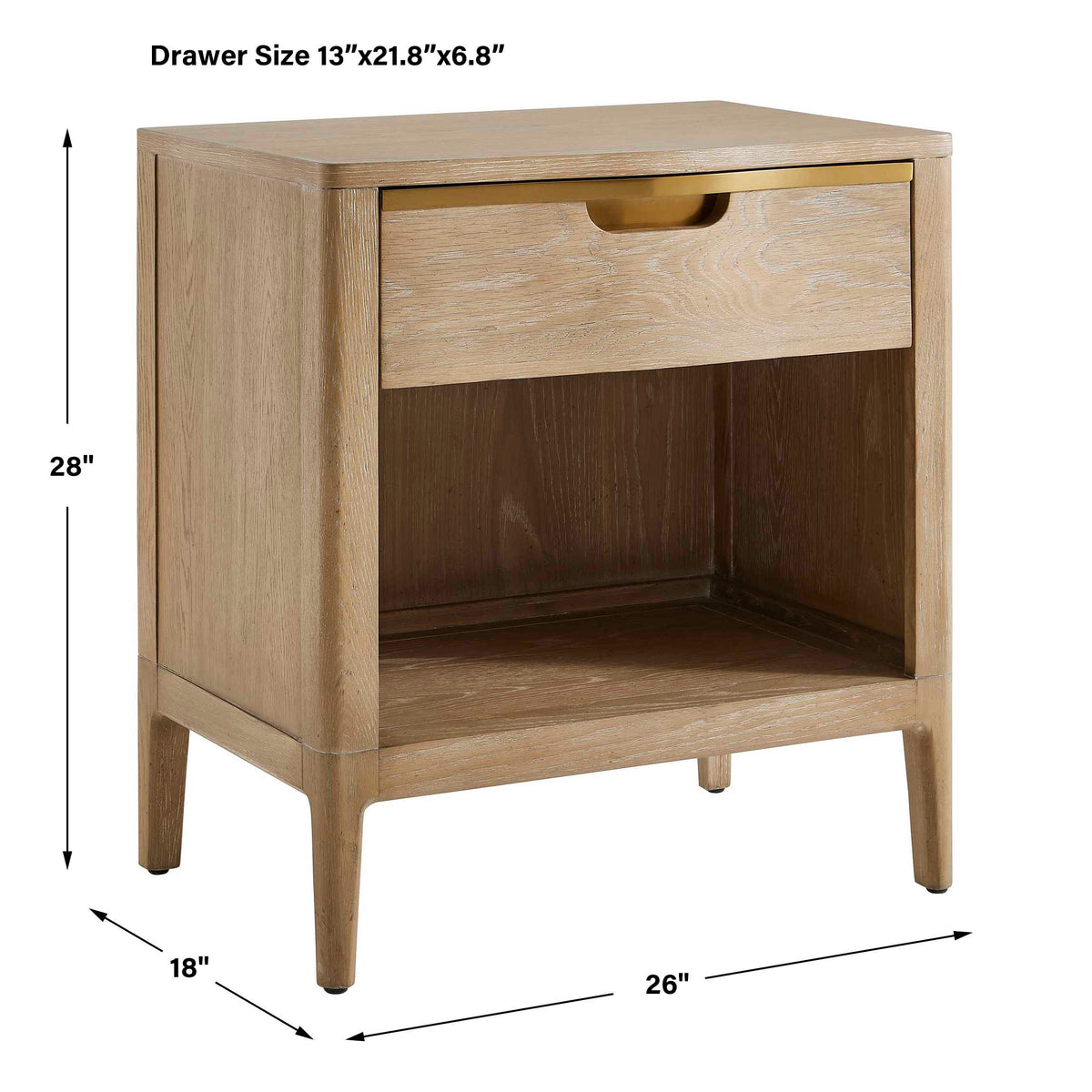 Tabi Natural Wood Side Table