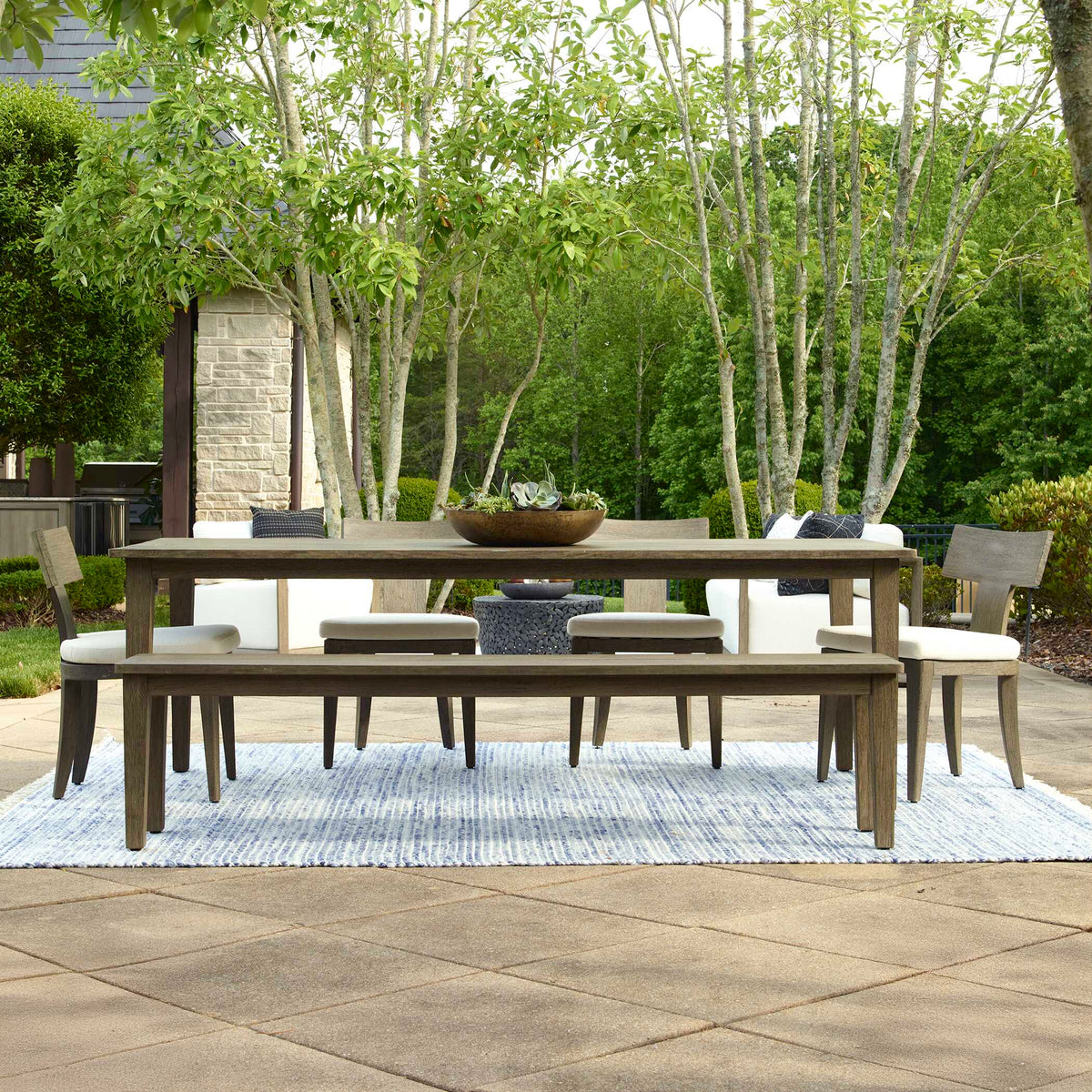 Forsyth Dark Gray Outdoor Dining Table
