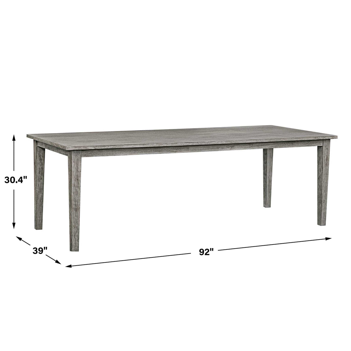 Forsyth Dark Gray Outdoor Dining Table