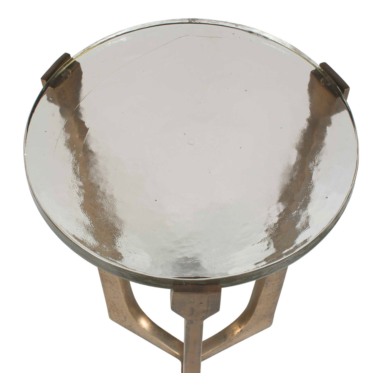 Bohdi Outdoor Brass Accent Table