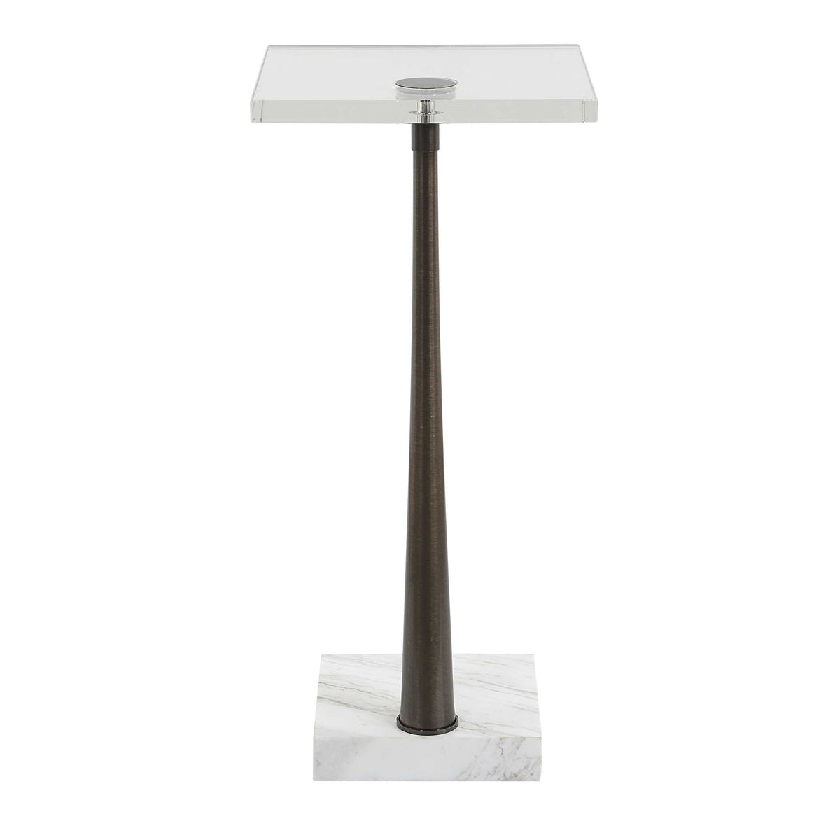 Pelton Marble Glass Drink Table