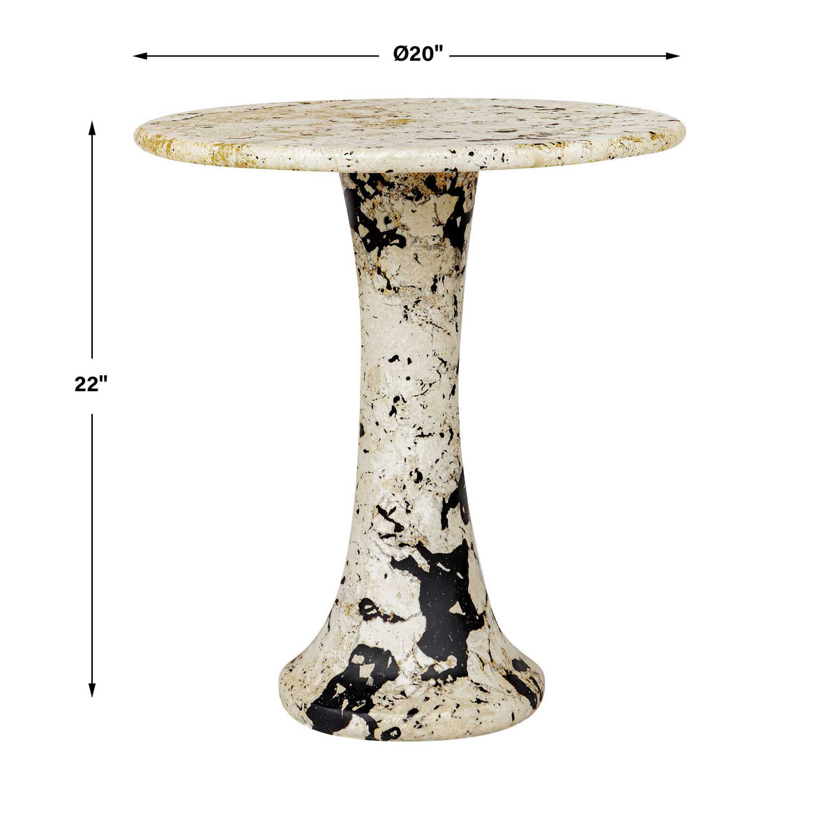 Cadas Indoor-Outdoor Stone Side Table