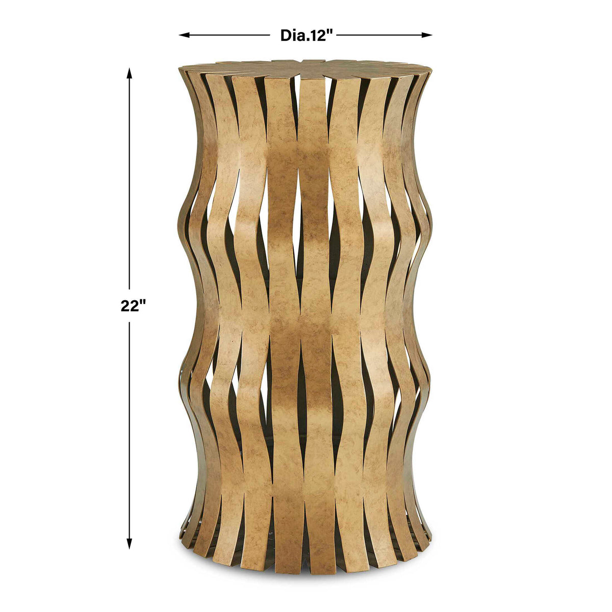 Arida Aged Gold Accent Table