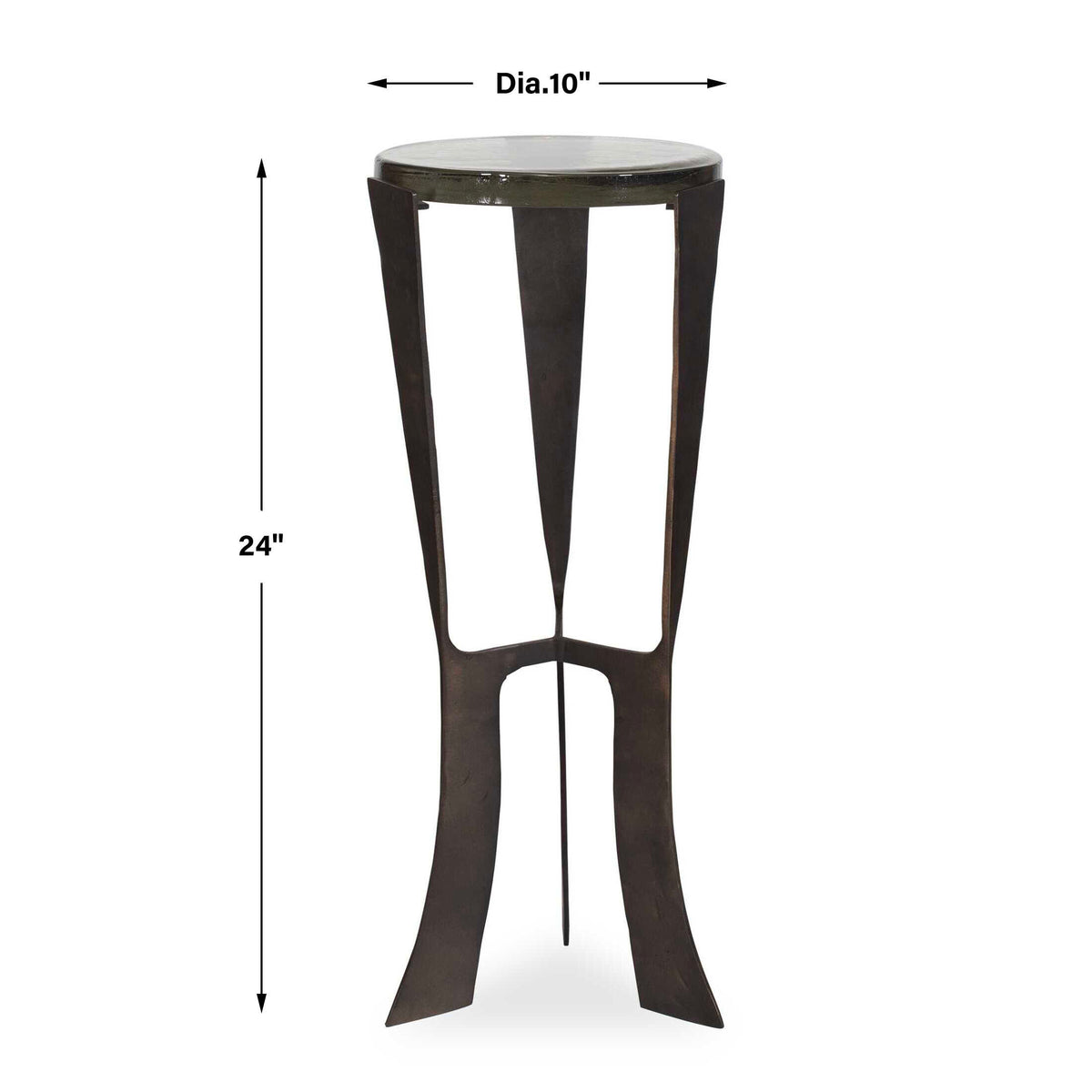 Renaud Dark Bronze Drink Table