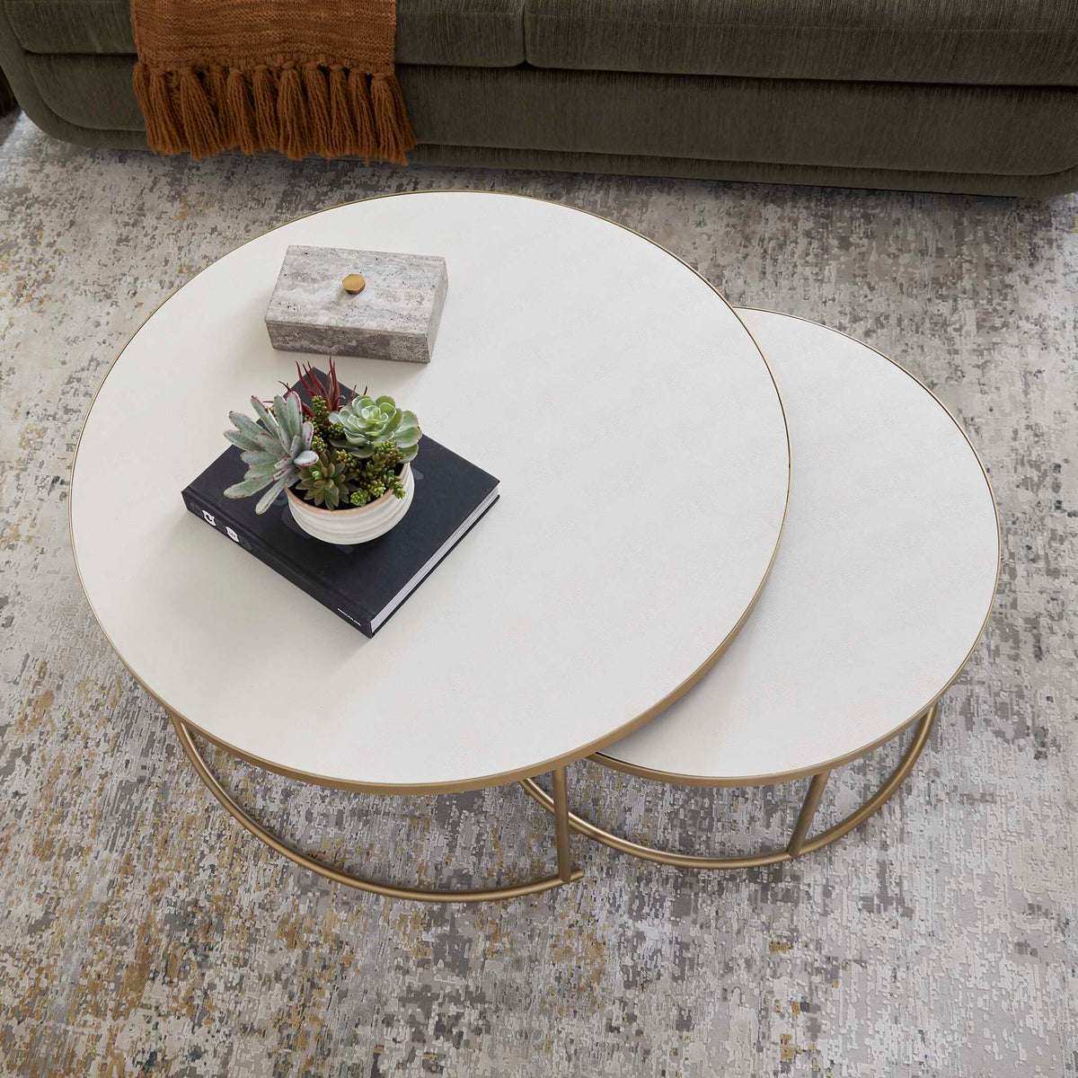 Aragon Nesting Coffee Tables Set/2