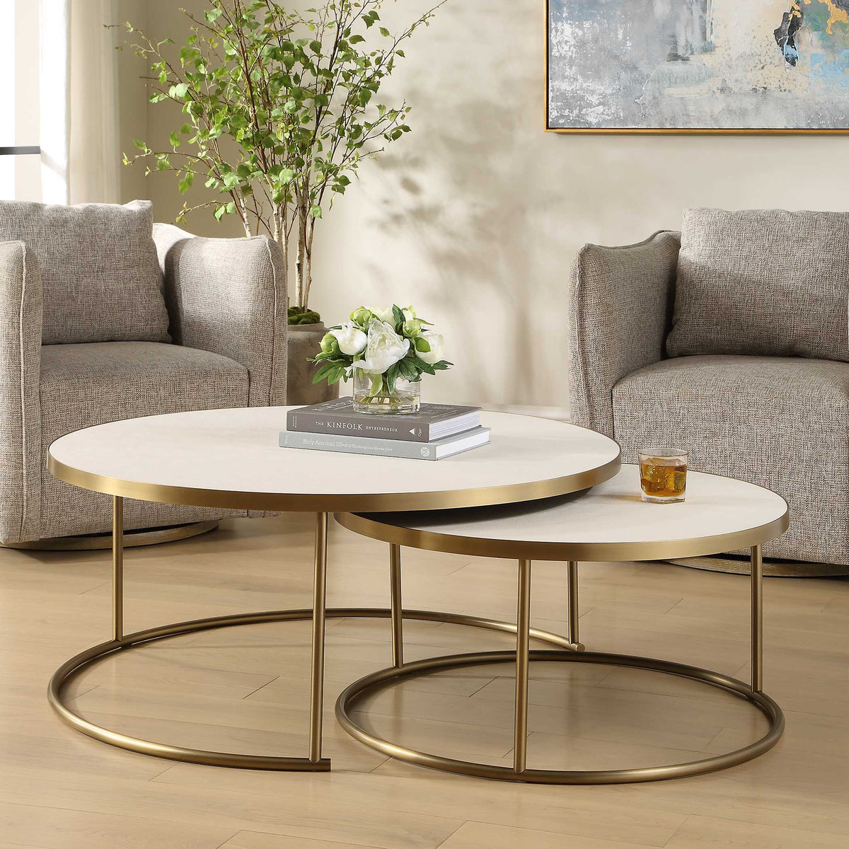 Aragon Nesting Coffee Tables Set/2