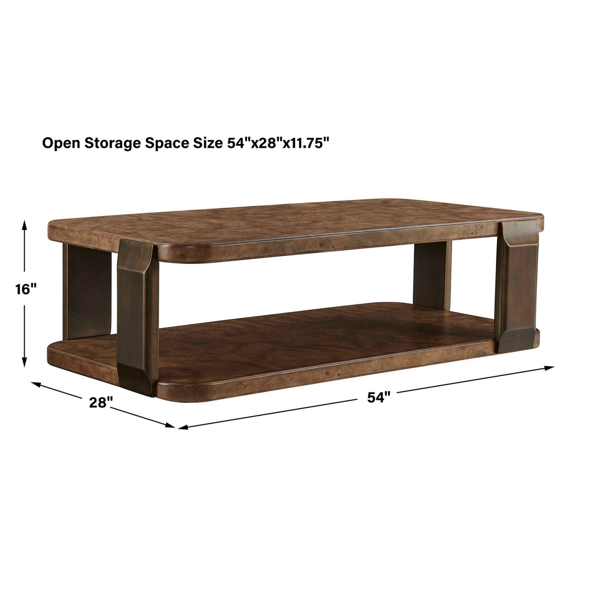 Vance Mappa Burl Coffee Table