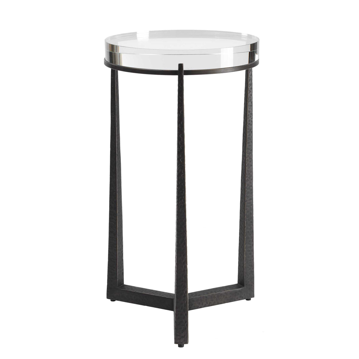 Midas Dark Bronze Round Accent Table