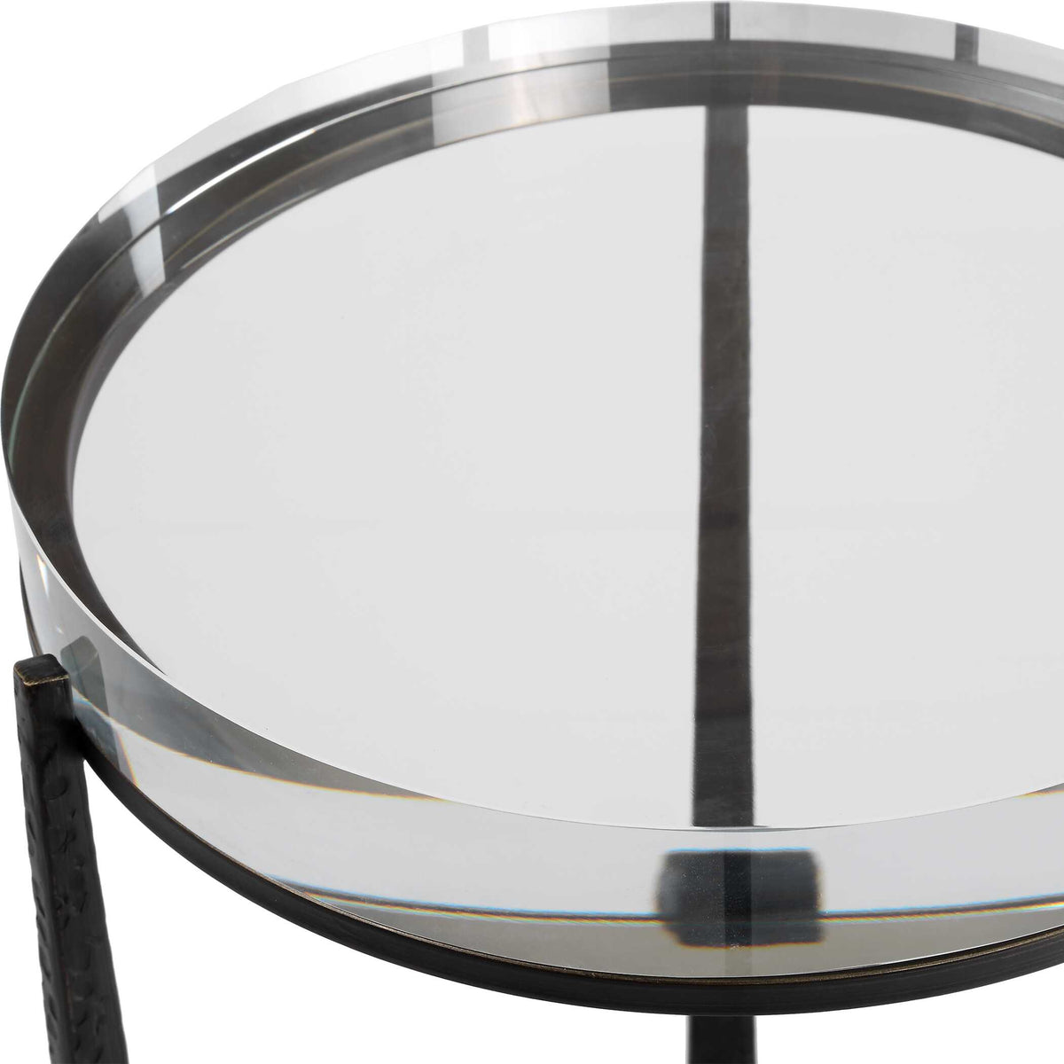 Midas Dark Bronze Round Accent Table