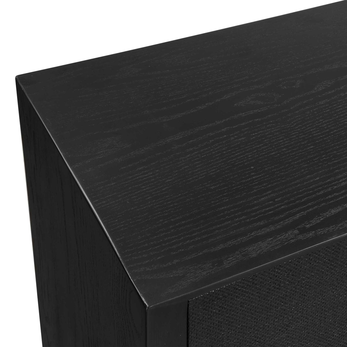 Williams Black 4 Door Cabinet