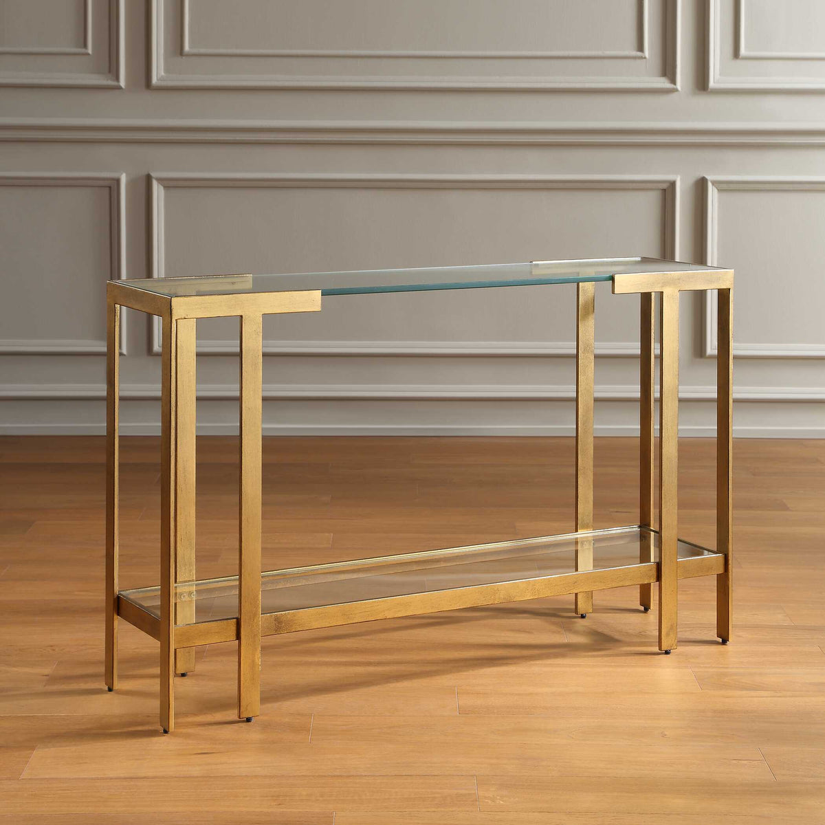 Kendrick Glass Console Table