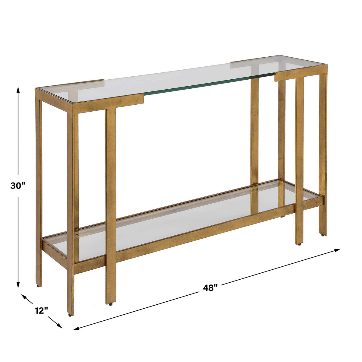 Kendrick Glass Console Table