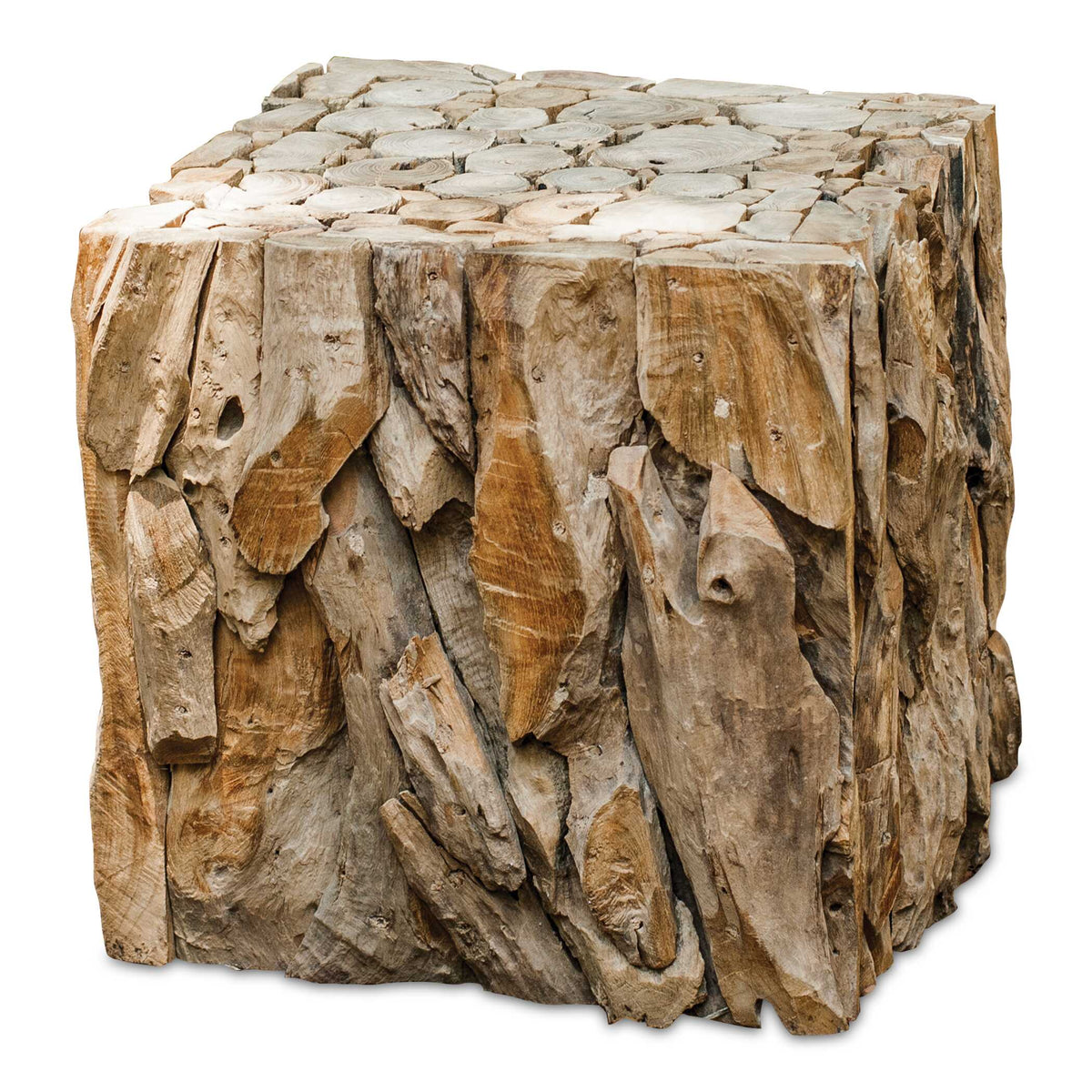 Teak Root Bunching Cube