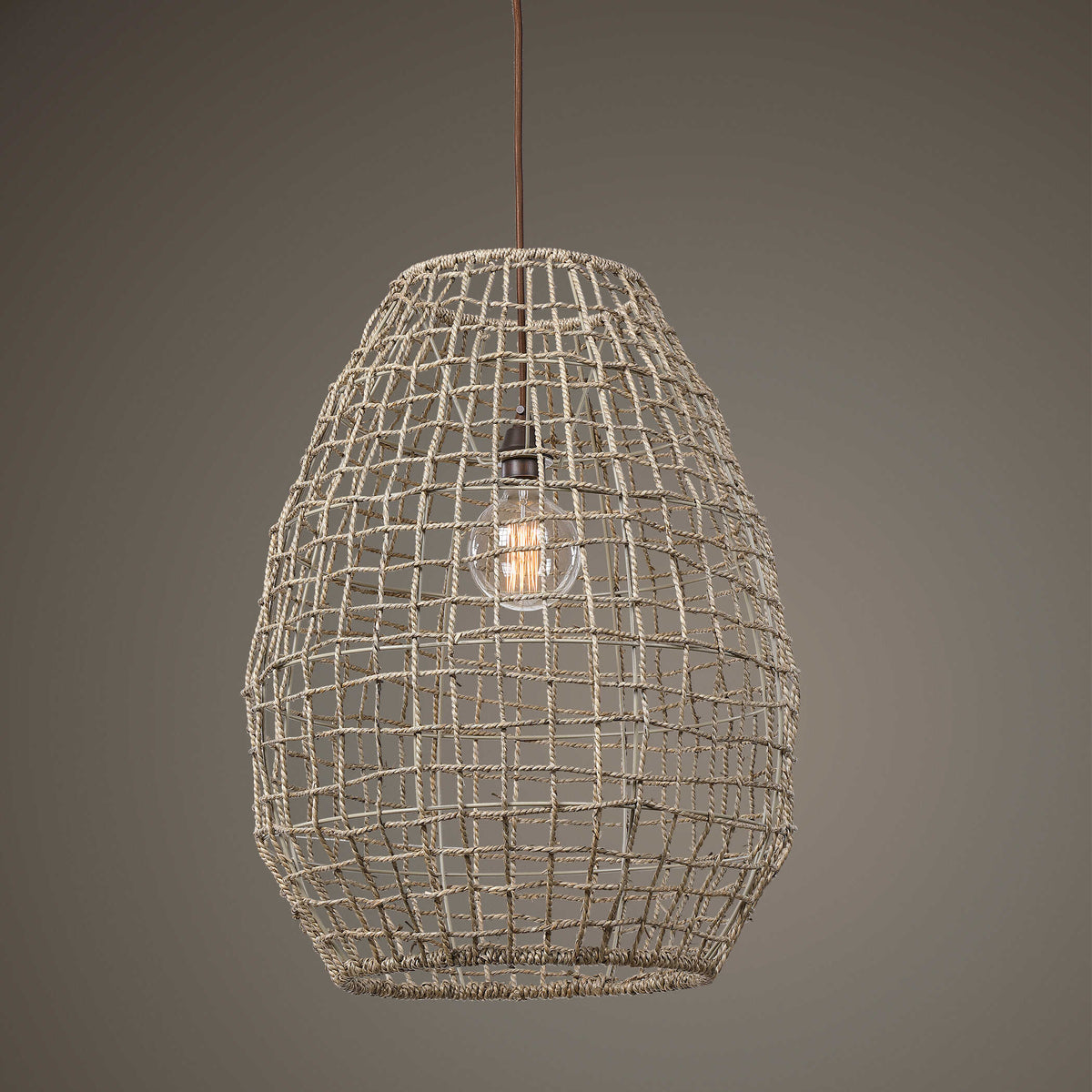 Cross Weave 1 Light Pendant