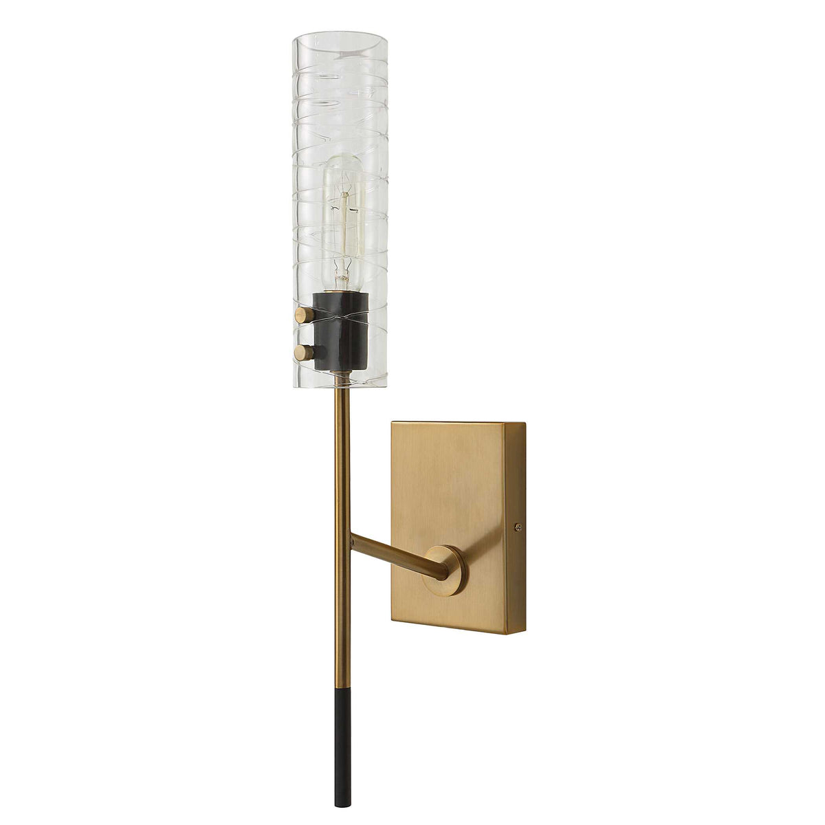 Telesto 1 Light Brass Sconce