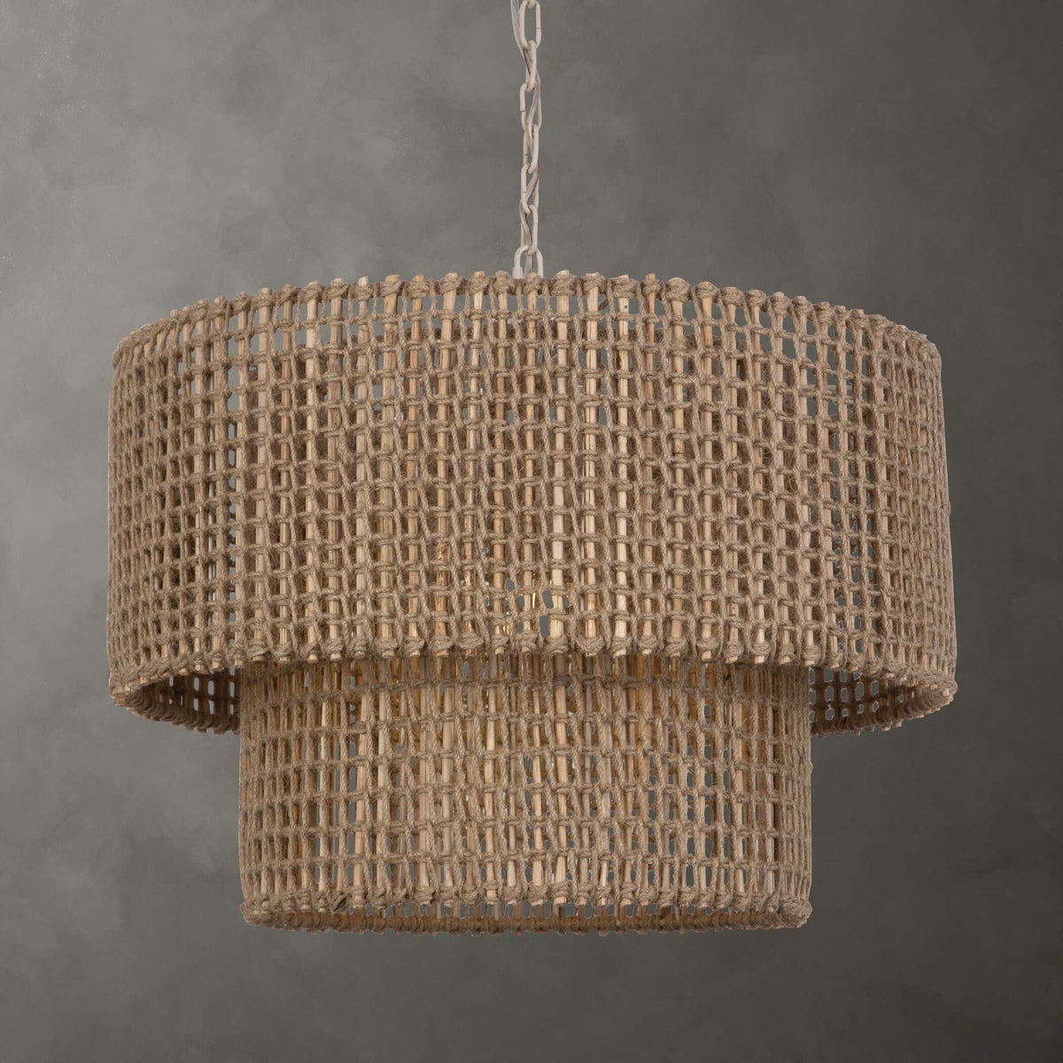 Biswas Woven Jute 1 Light Pendant