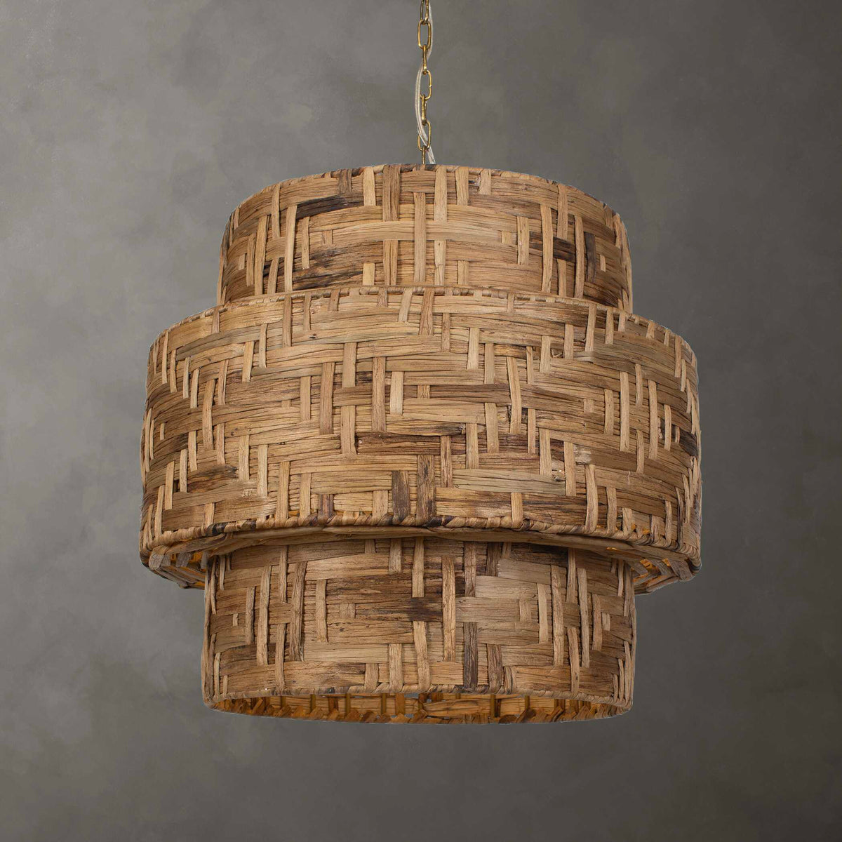 Water Hyacinth 4 Light Woven Pendant