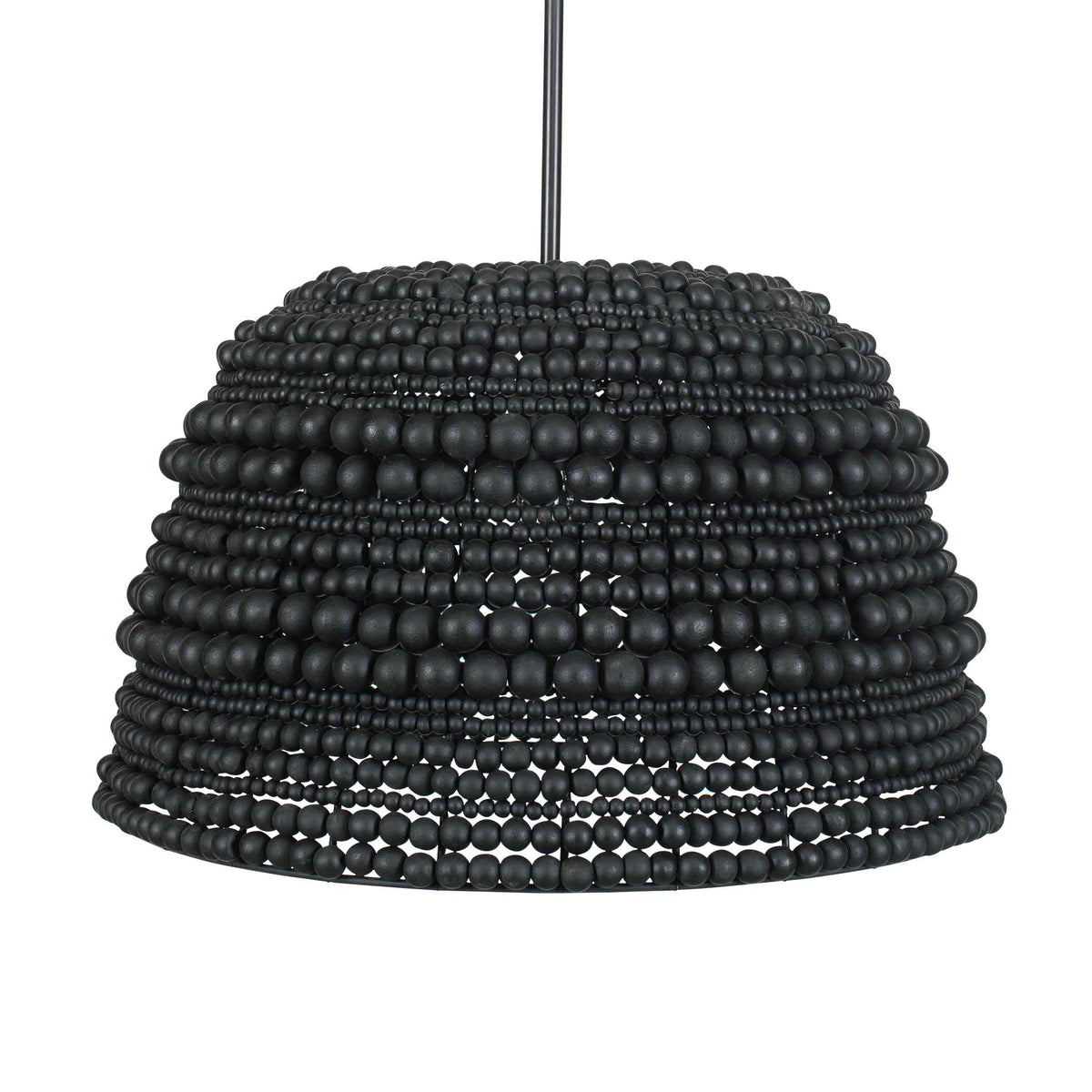 Persephone Black Bead 1 Light Pendant