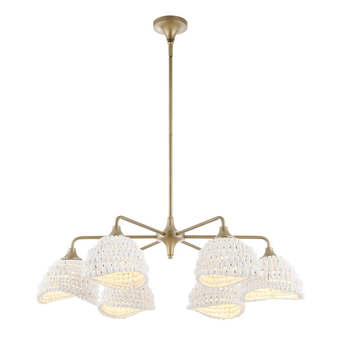 Biddeford White Beaded Pendant