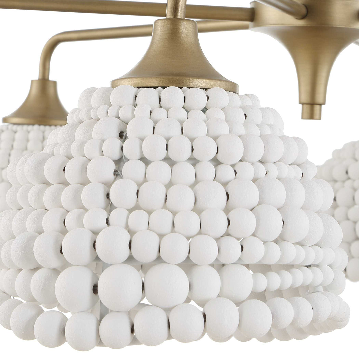 Biddeford White Beaded Pendant
