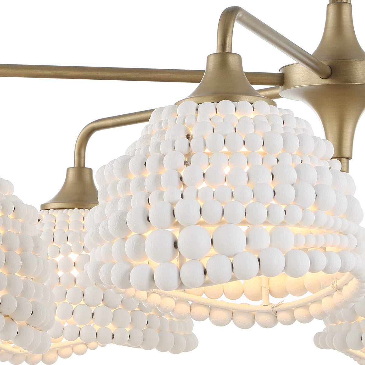 Biddeford White Beaded Pendant