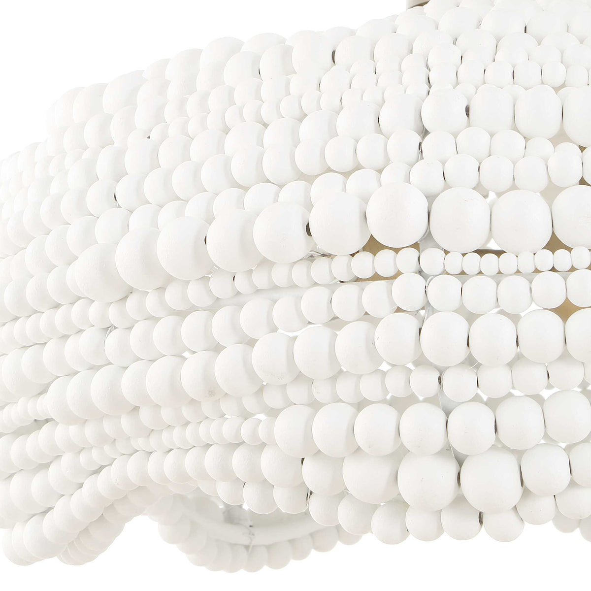 Biddeford White Beaded Pendant