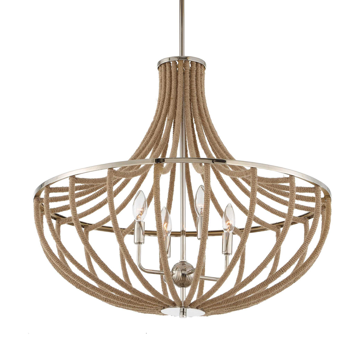 Lovelock 4 Light Rope Empire Chandelier