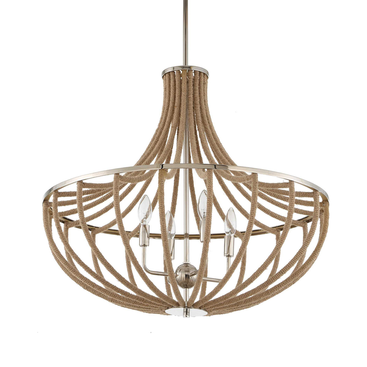 Lovelock 4 Light Rope Empire Chandelier