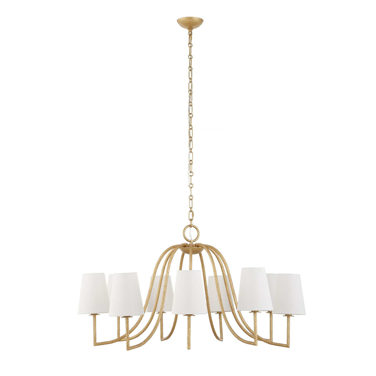 Seville 9 Light Gold Chandelier