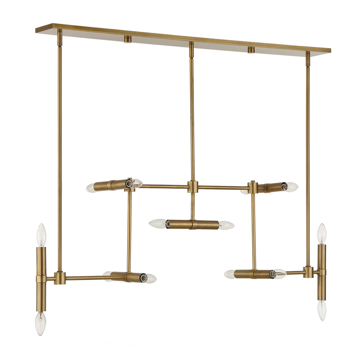 Cadre 14 Light Modern Linear Pendant