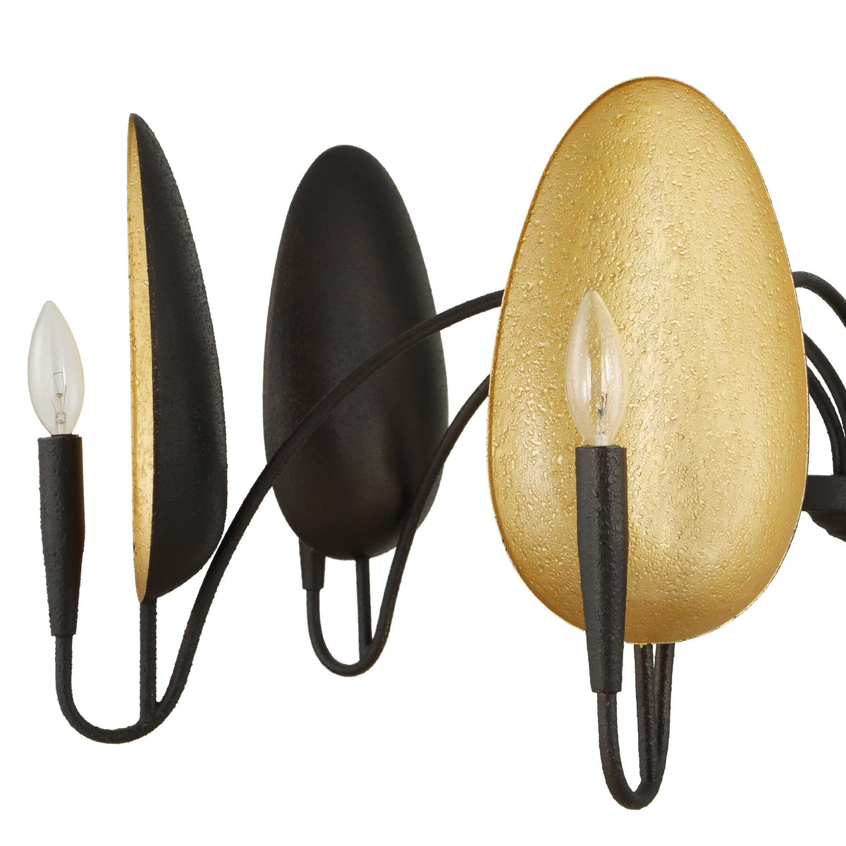 Warwick 6 Light Matte Black Chandelier