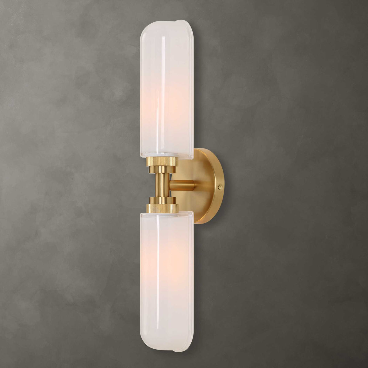 Wellsville 2 Lt Brass Sconce