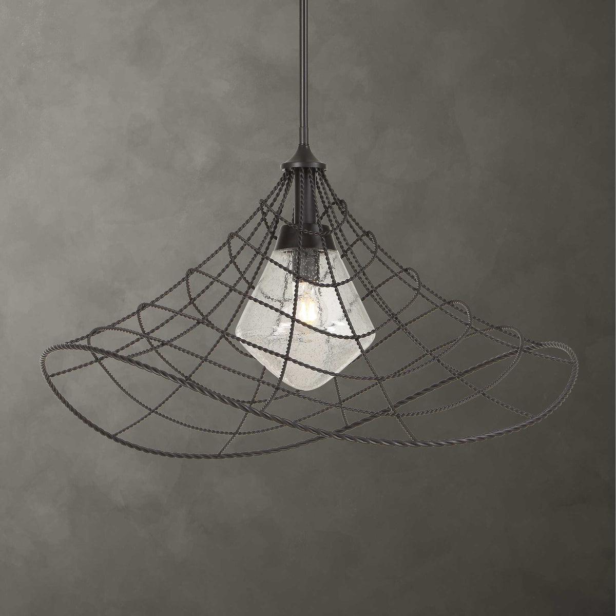 Whirlwind 1 Light Indoor-Outdoor Pendant