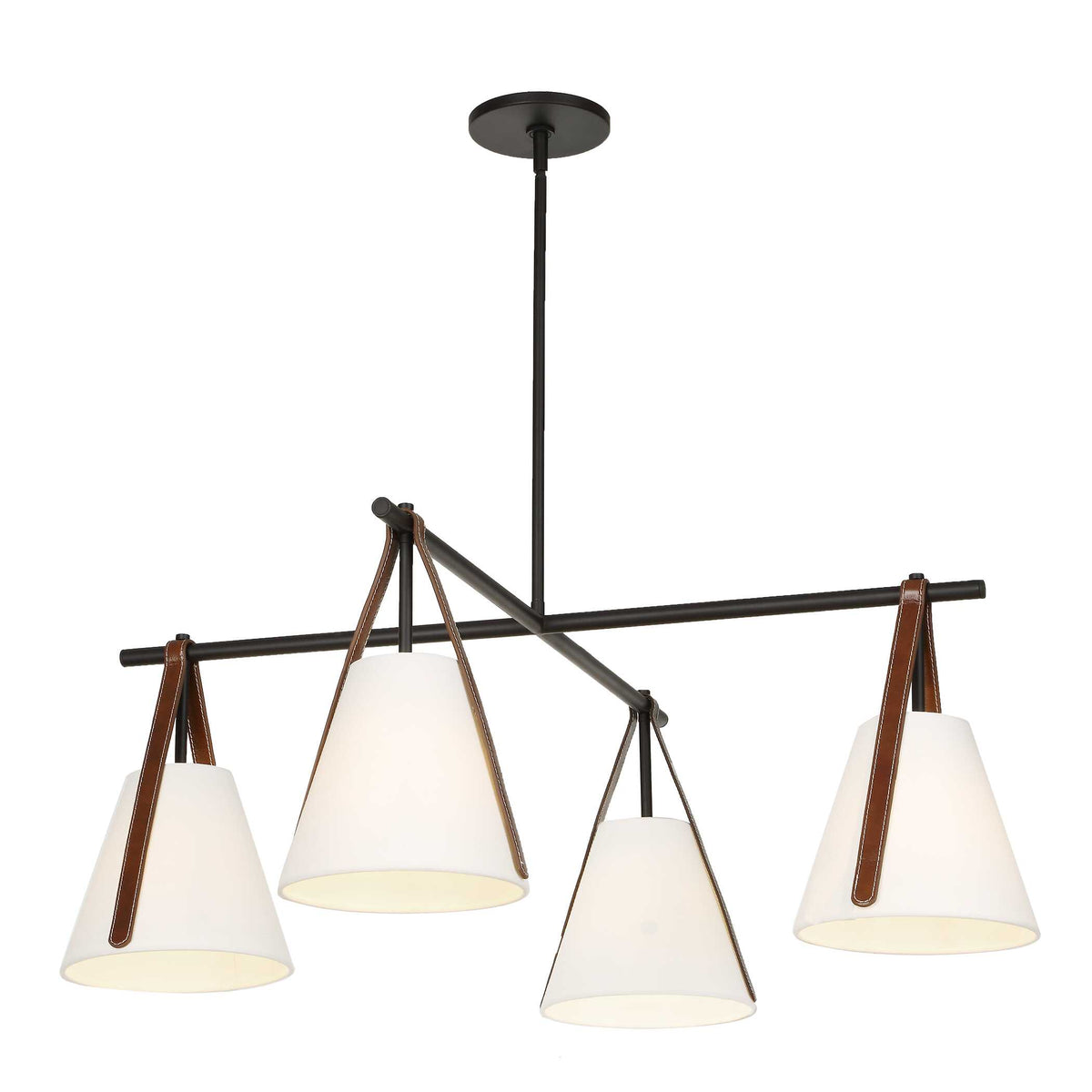 Reins Accent Straps 4 Light Chandelier