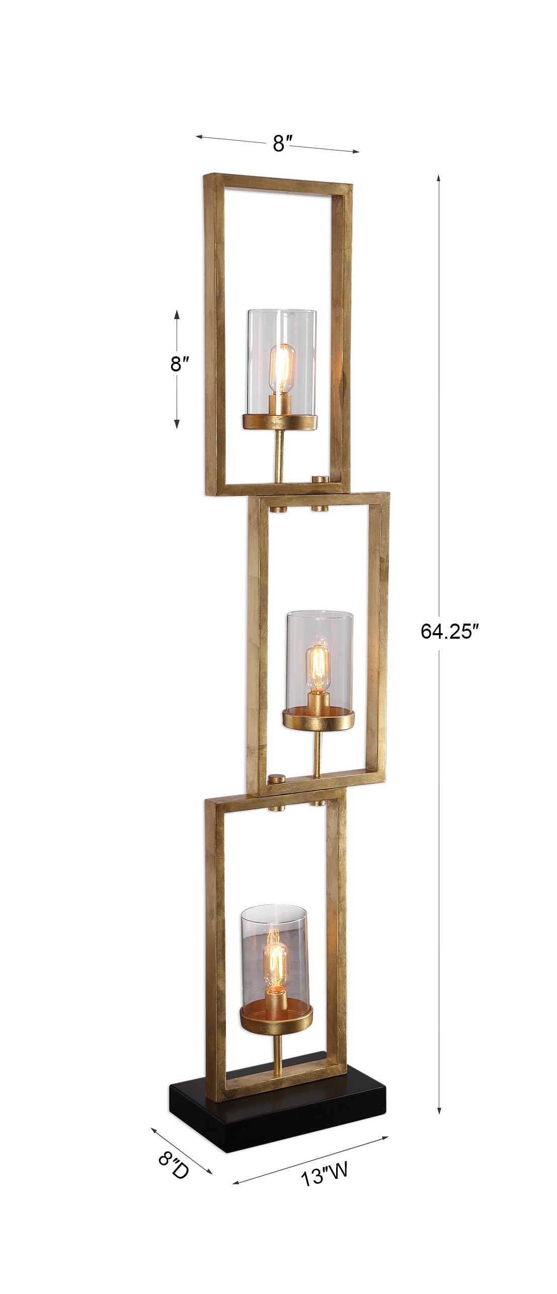 Cielo Staggered Rectangles Floor Lamp