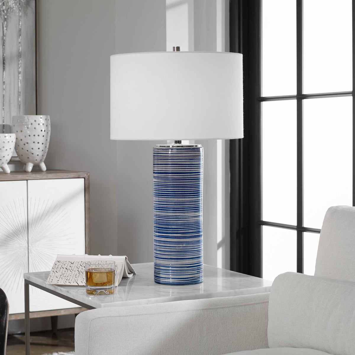 Montauk Striped Table Lamp