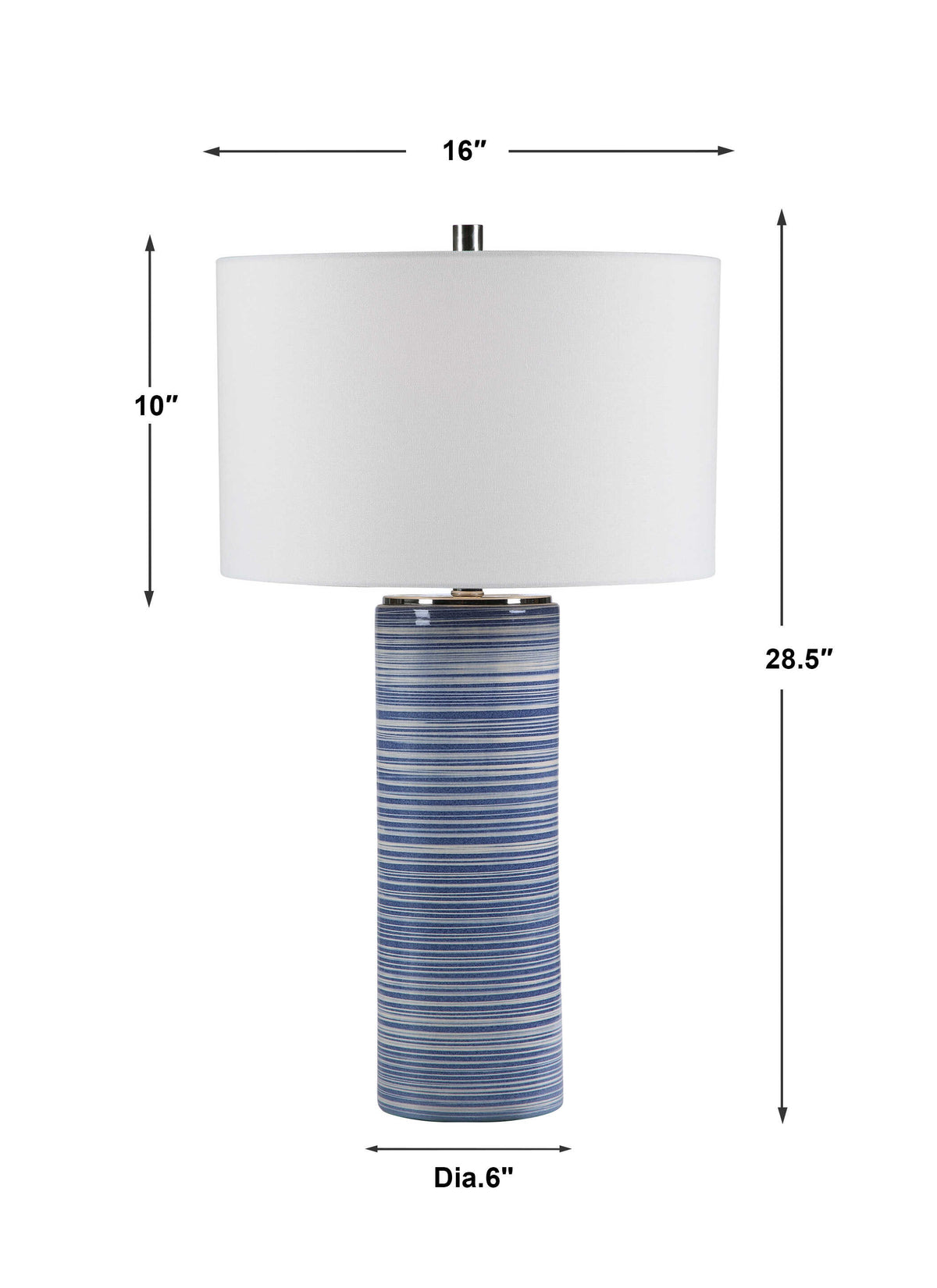 Montauk Striped Table Lamp