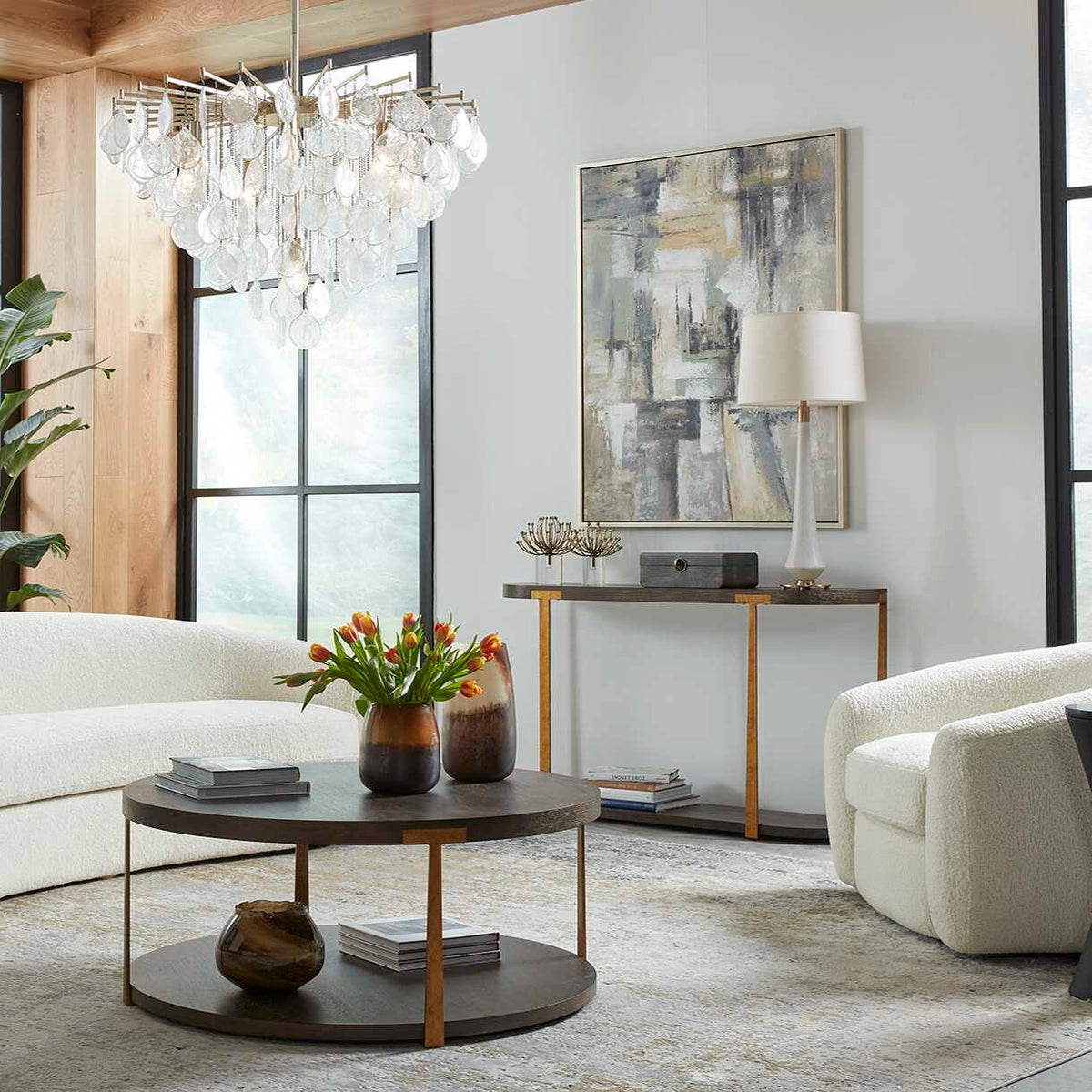 Marille Ivory Stone Table Lamp