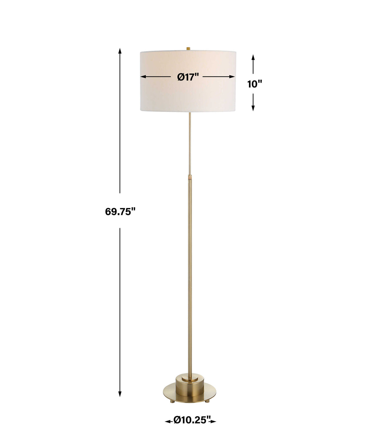 Prominence Brass Floor Lamp
