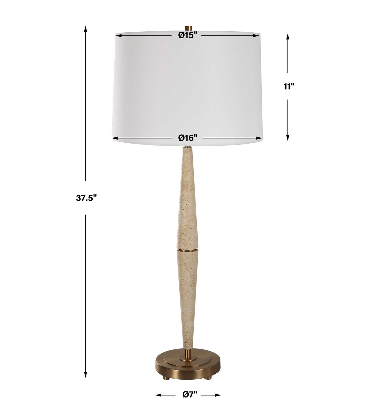 Palu Travertine Table Lamp
