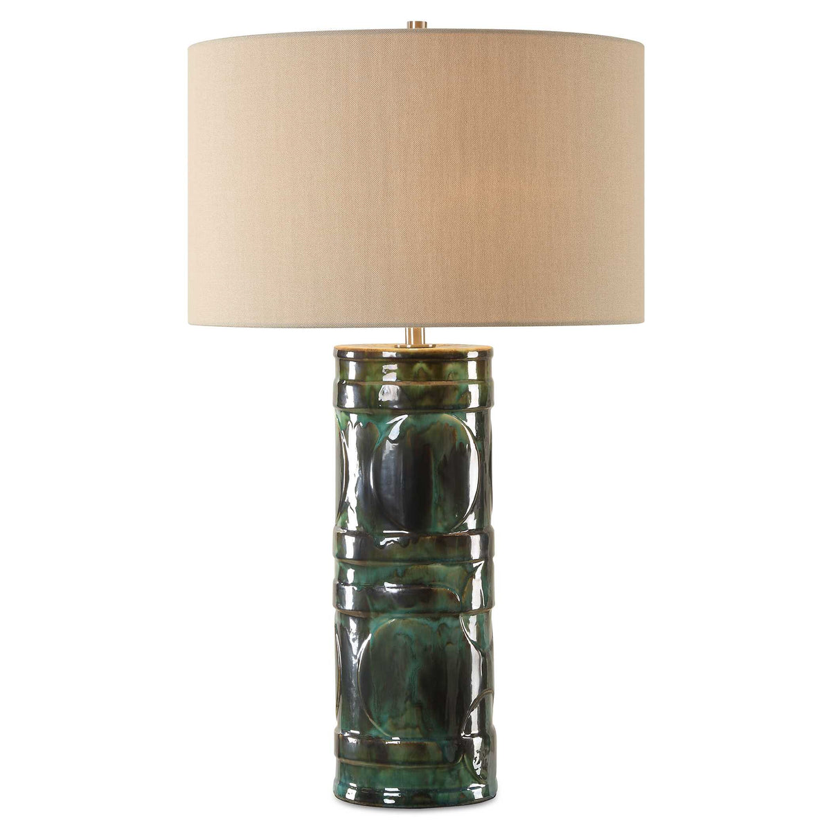 Loch Green Glaze Table Lamp