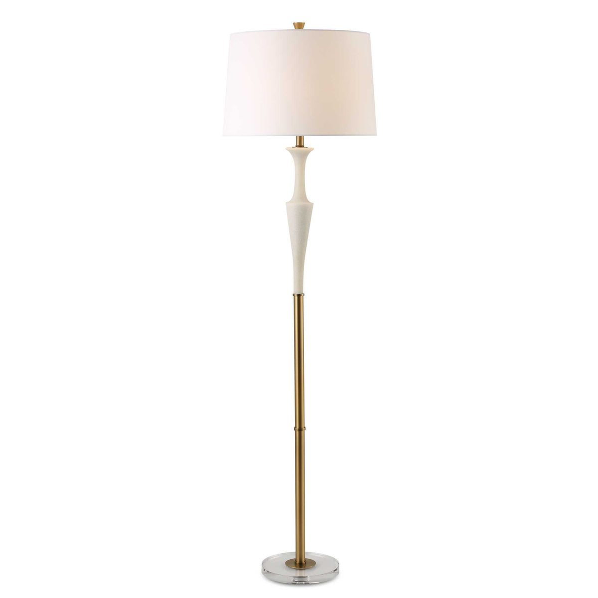 Colette White Stone Floor Lamp