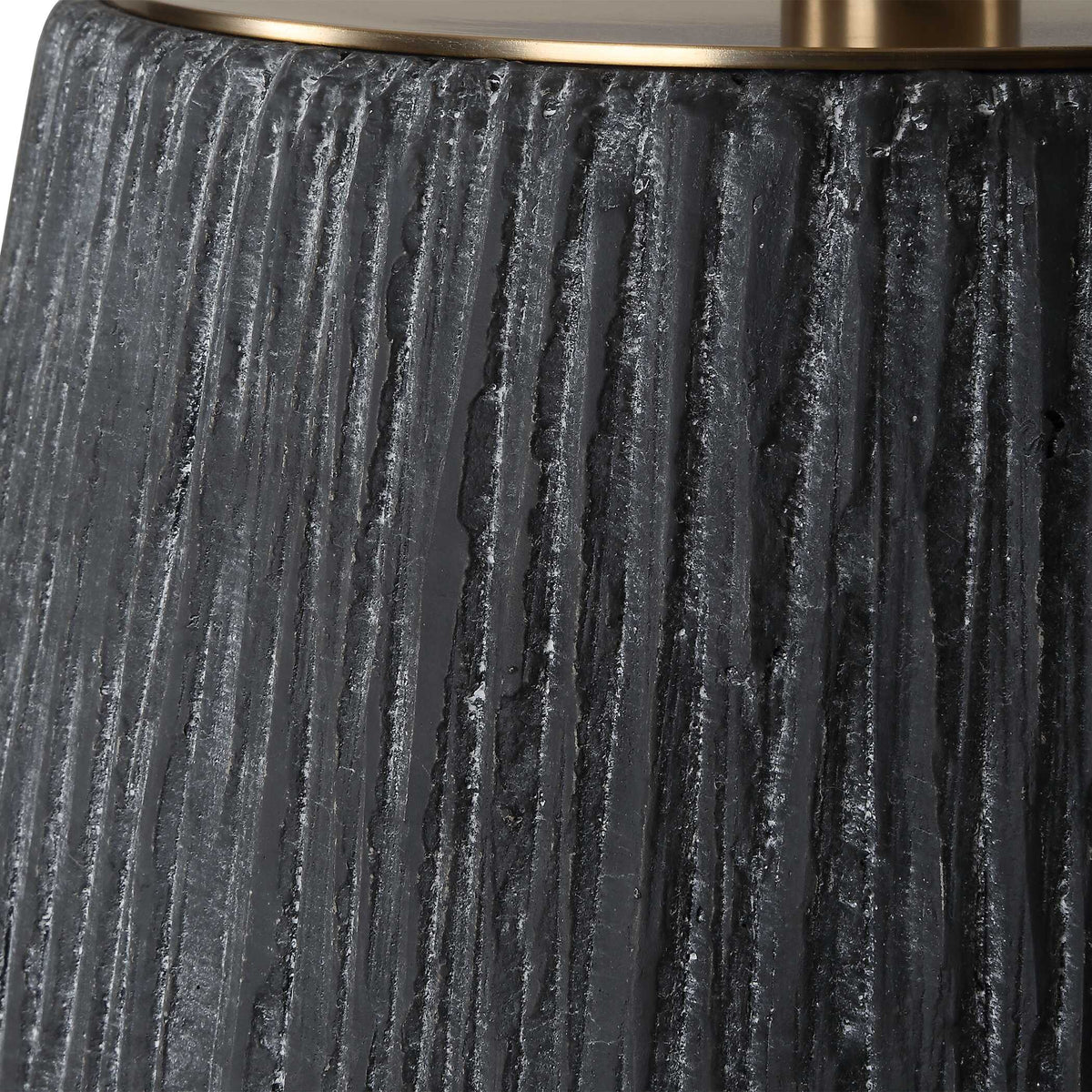 Americana Aged Black Table Lamp