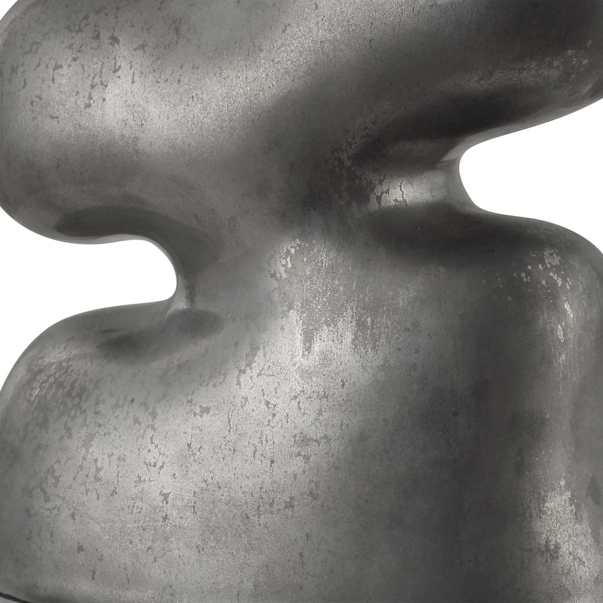 Free Flowing Nickel Table Lamp